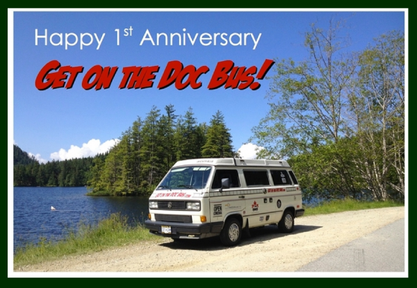 Happy 1st Anniversary Get on the Doc Bus!